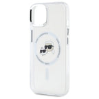 Karl Lagerfeld MagSafe dėklas iPhone 15 – baltas -- iPhone 15