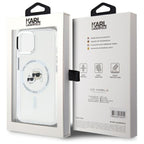 Karl Lagerfeld MagSafe dėklas iPhone 15 – baltas -- iPhone 15
