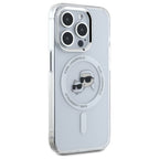 Karl Lagerfeld MagSafe dėklas iPhone 15 Pro Max – baltas