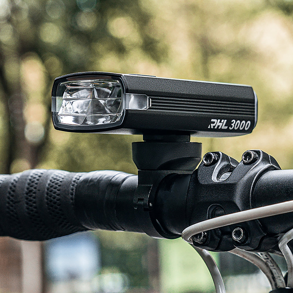 Wozinsky priekinė dviračio lempa + USB-C kabelis (3000 lm) - juoda -- Bicycle Lights