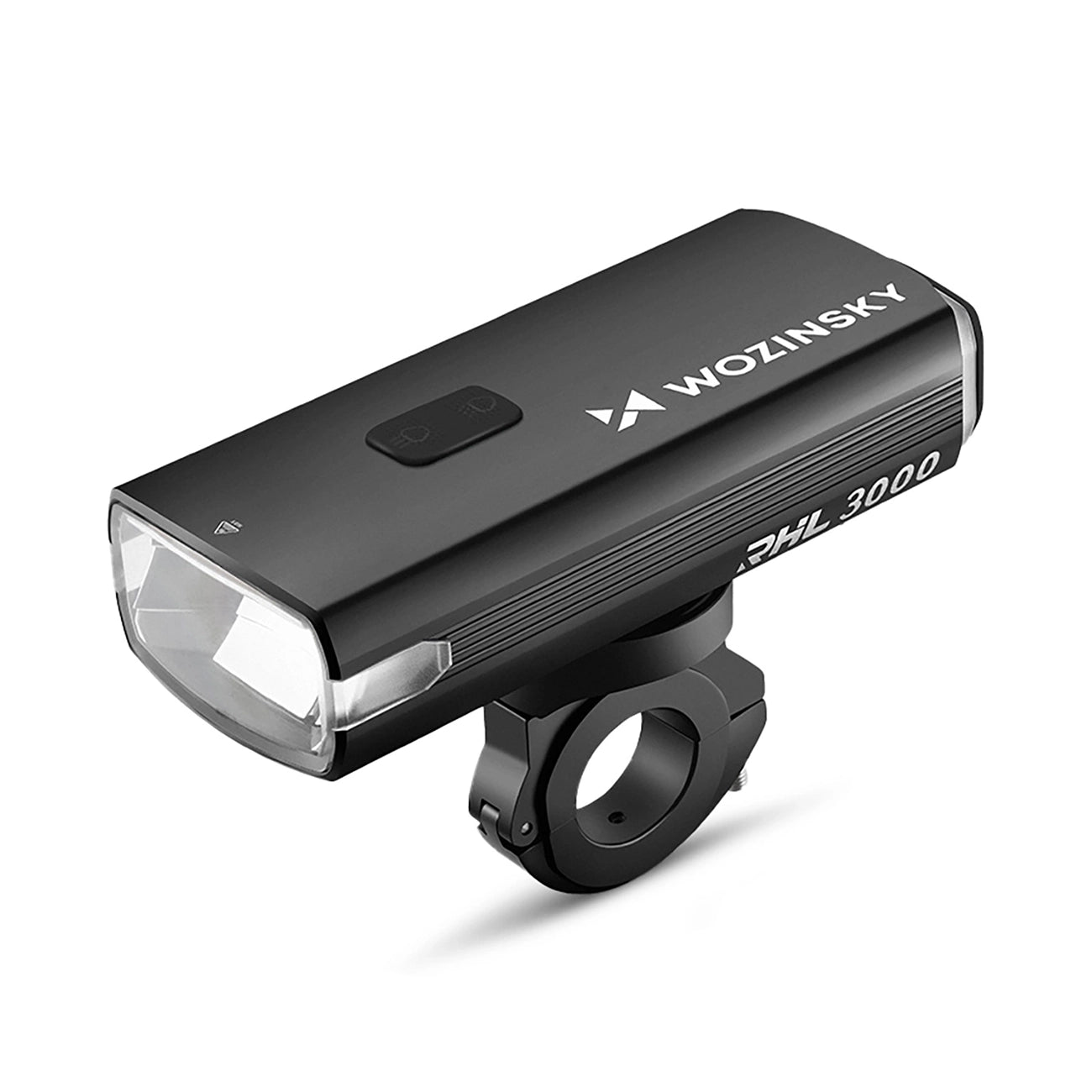 Wozinsky priekinė dviračio lempa + USB-C kabelis (3000 lm) - juoda -- Bicycle Lights
