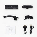 Wozinsky WSBLB2 priekinė (400 lm) ir galinė USB-C dviračio lempos rinkinys - juodas -- Bicycle Lights