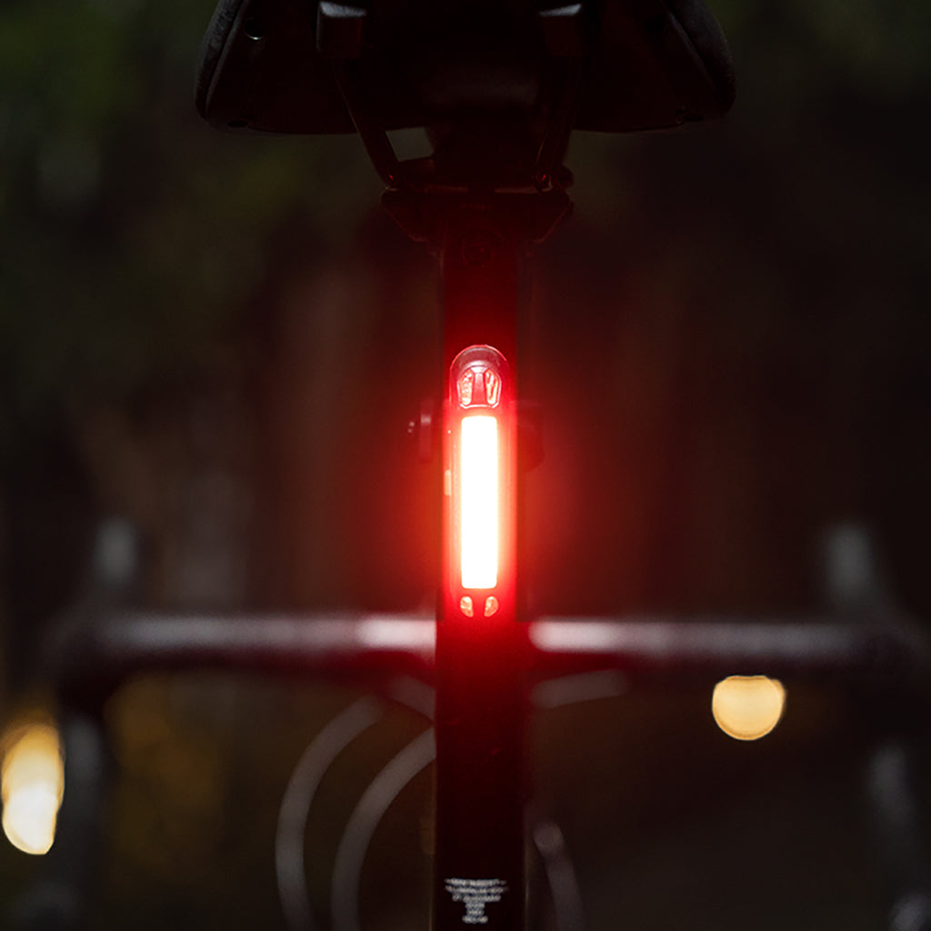 Wozinsky WSBLB2 priekinė (400 lm) ir galinė USB-C dviračio lempos rinkinys - juodas -- Bicycle Lights