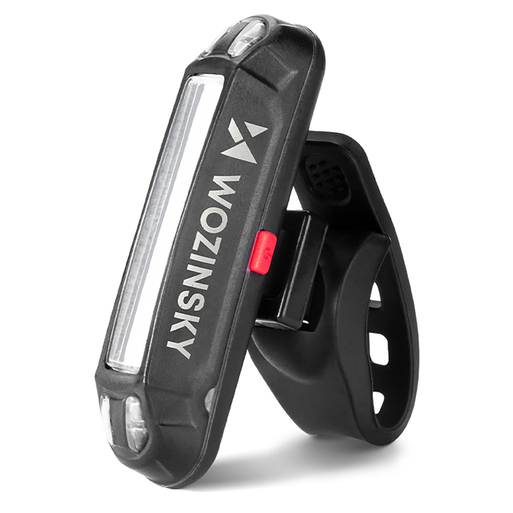 Wozinsky WSBLB2 priekinė (400 lm) ir galinė USB-C dviračio lempos rinkinys - juodas -- Bicycle Lights