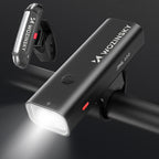 Wozinsky WSBLB2 priekinė (400 lm) ir galinė USB-C dviračio lempos rinkinys - juodas -- Bicycle Lights