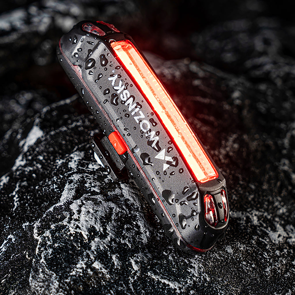 Wozinsky WSBLB2 priekinė (400 lm) ir galinė USB-C dviračio lempos rinkinys - juodas -- Bicycle Lights