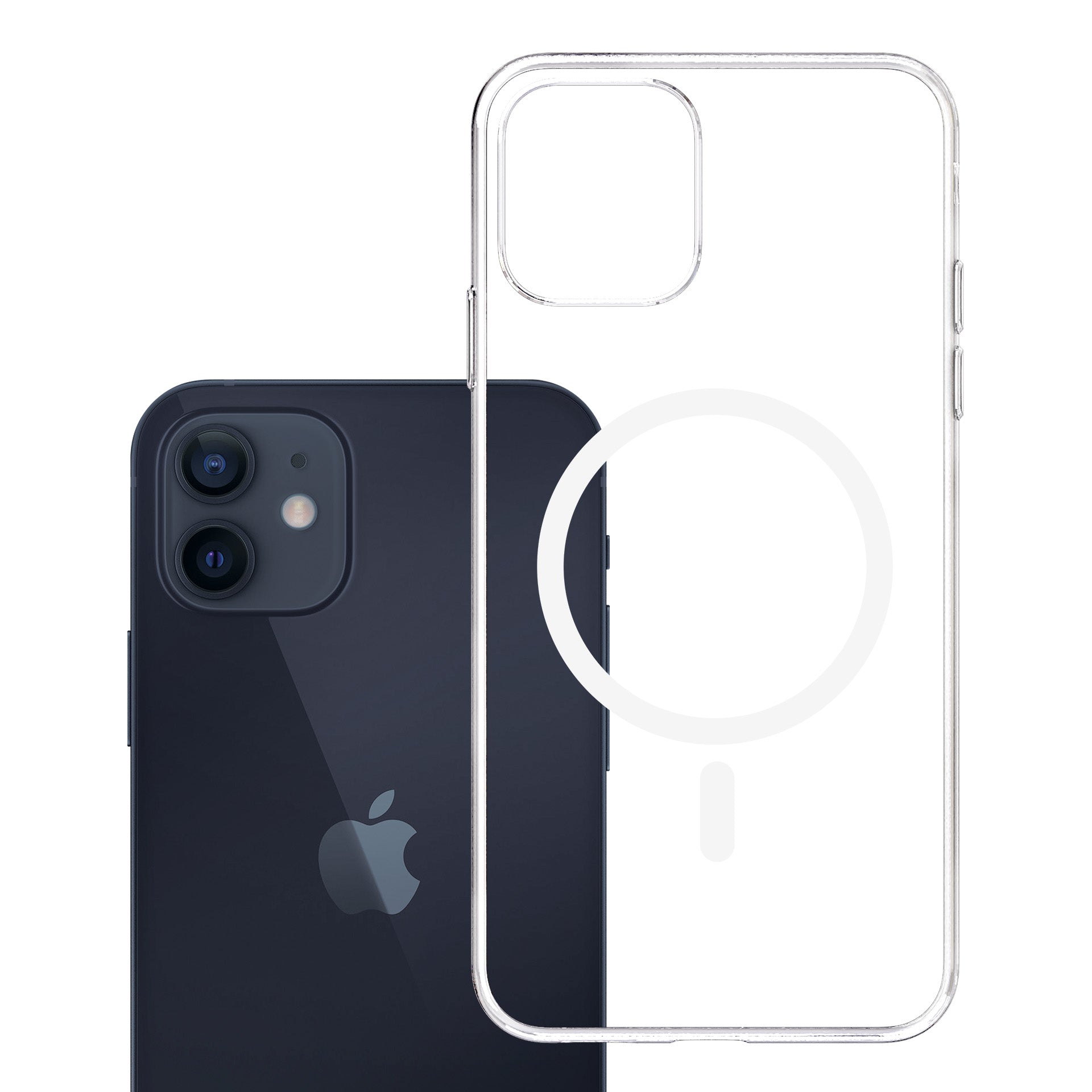 3mk Clear MagCase, skirtas Apple iPhone 12/12 Pro - skaidrus -- iPhone 12