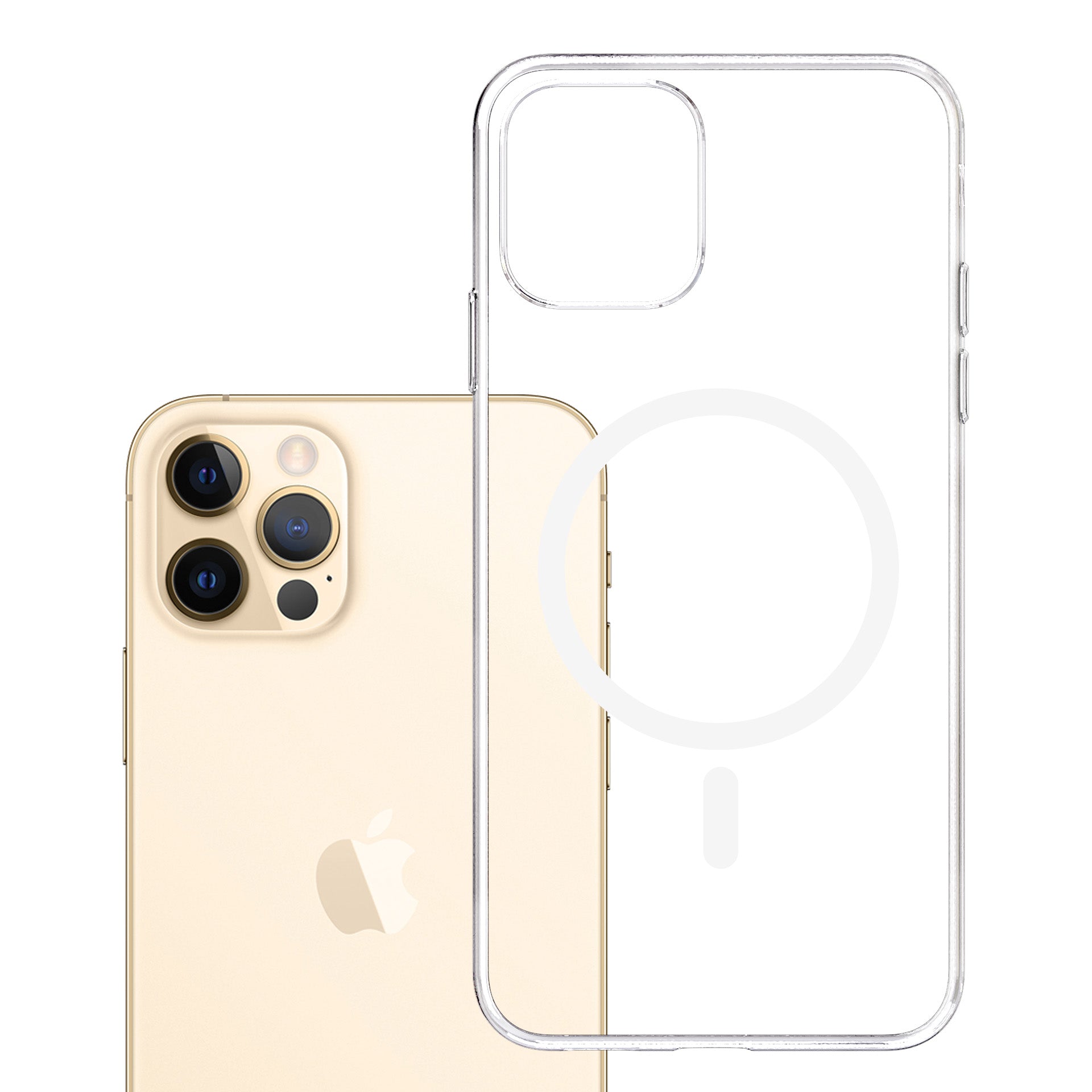 3mk skaidrus MagCase dėklas, skirtas Apple iPhone 12 Pro Max – skaidrus -- iPhone 12 Pro Max