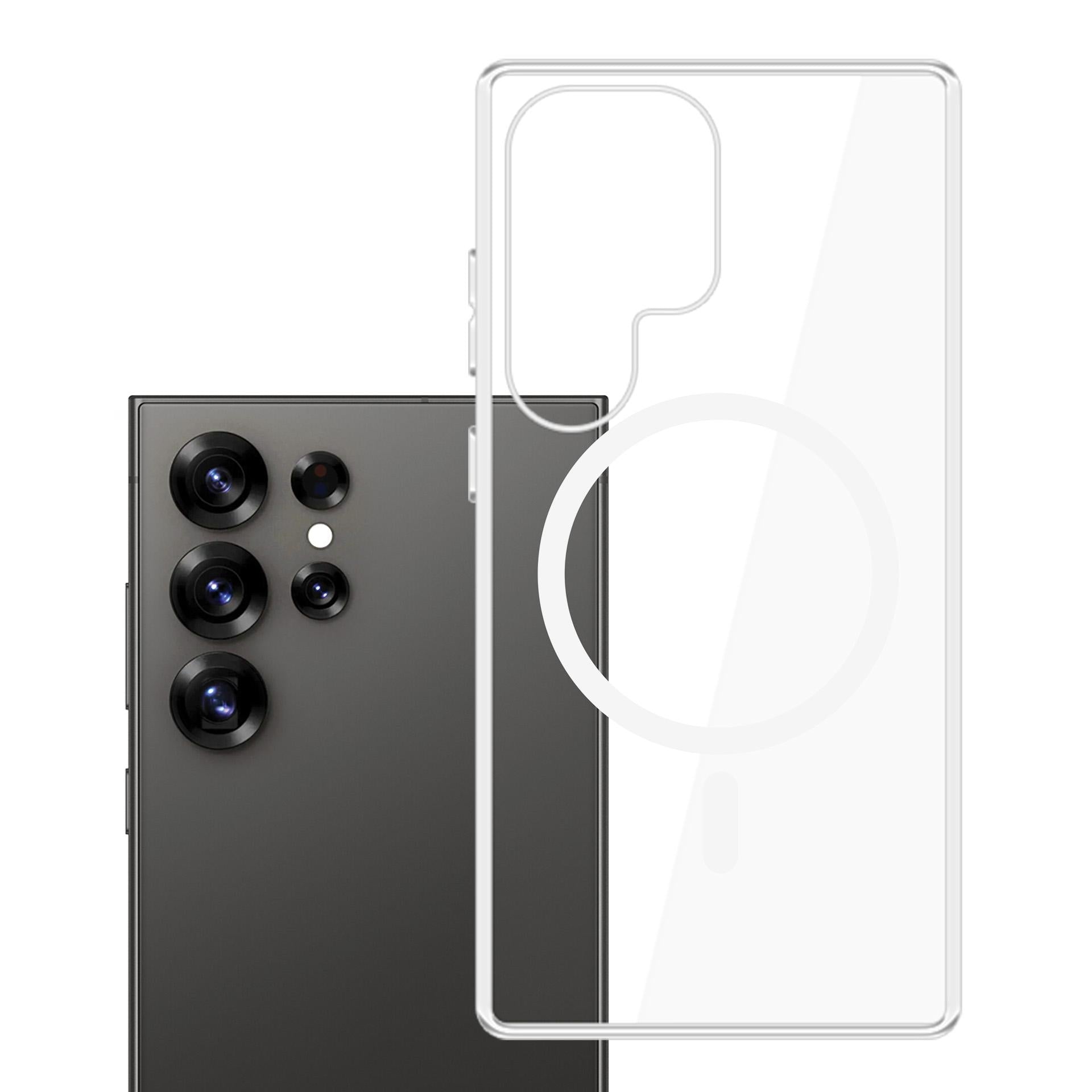 3mk Clear MagCase, skirtas Samsung Galaxy S25 Ultra - skaidrus