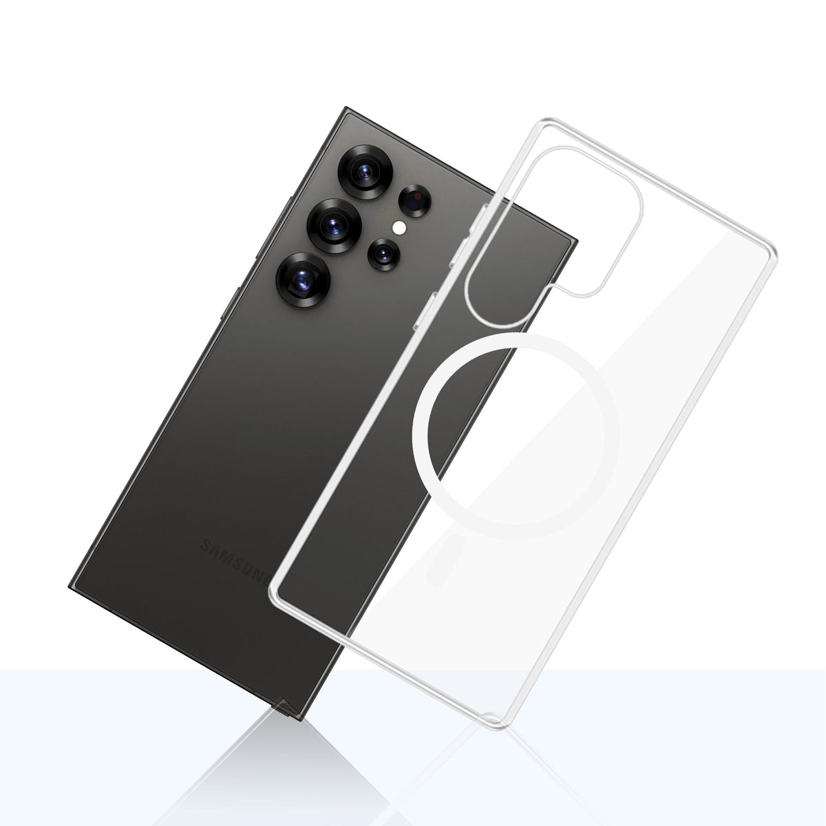 3mk Clear MagCase, skirtas Samsung Galaxy S25 Ultra - skaidrus