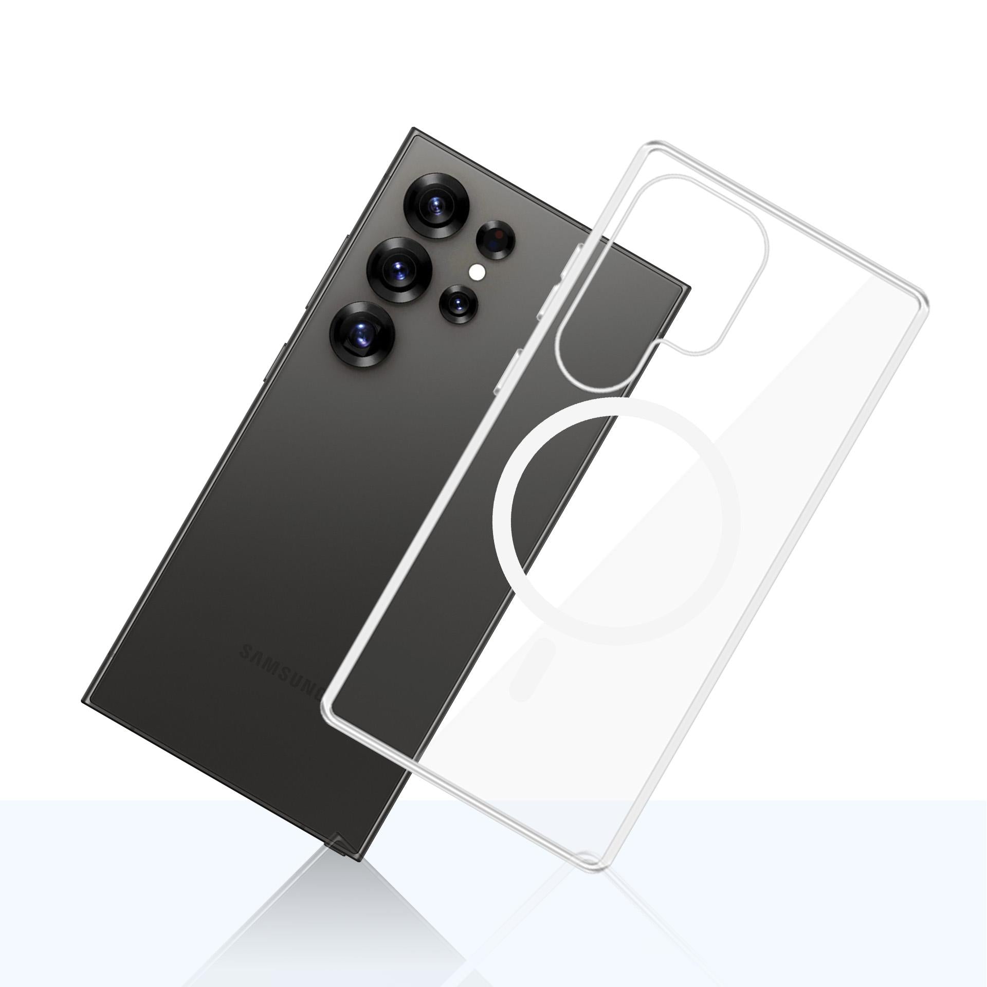 3mk Clear MagCase, skirtas Samsung Galaxy S25 Ultra - skaidrus
