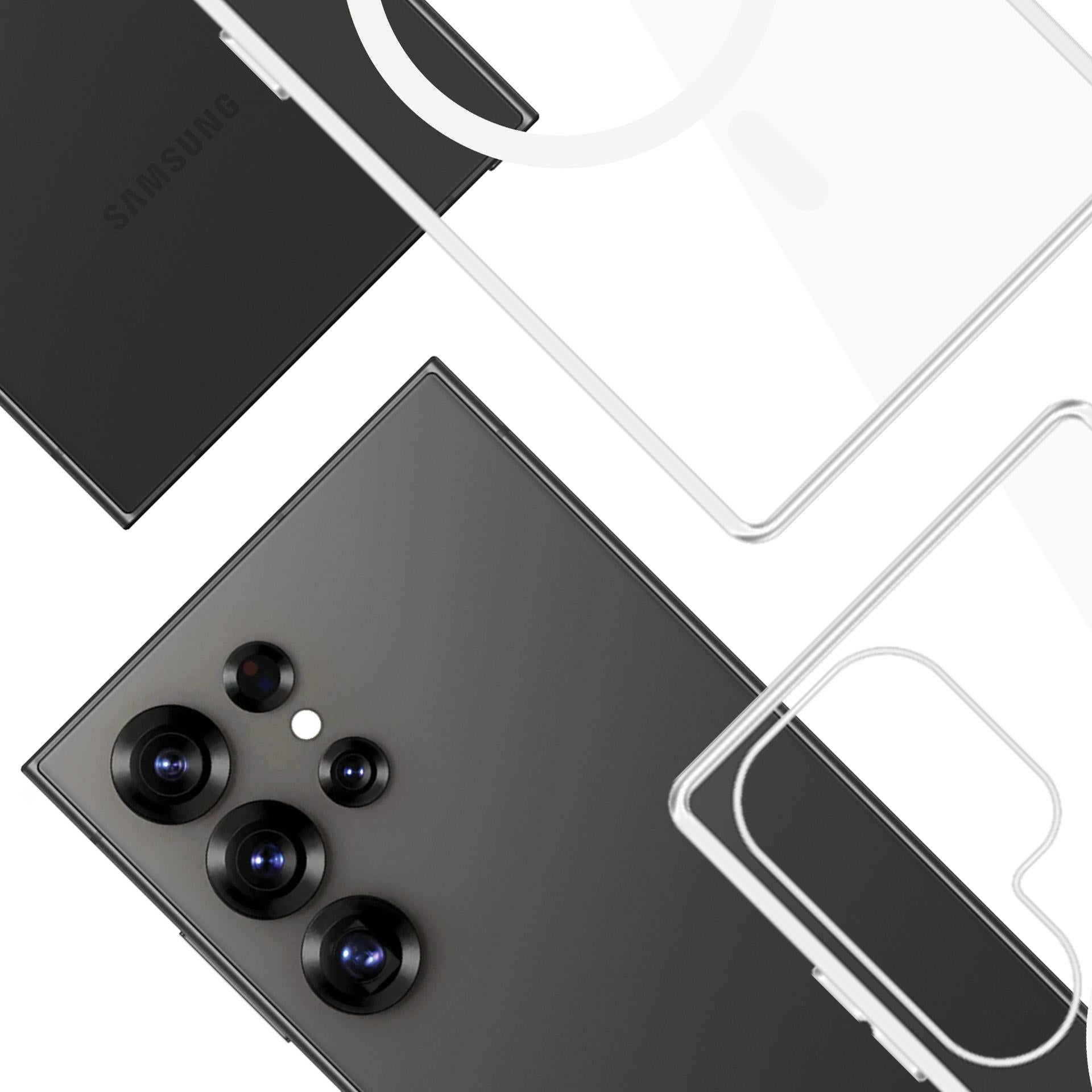 3mk Clear MagCase, skirtas Samsung Galaxy S25 Ultra - skaidrus