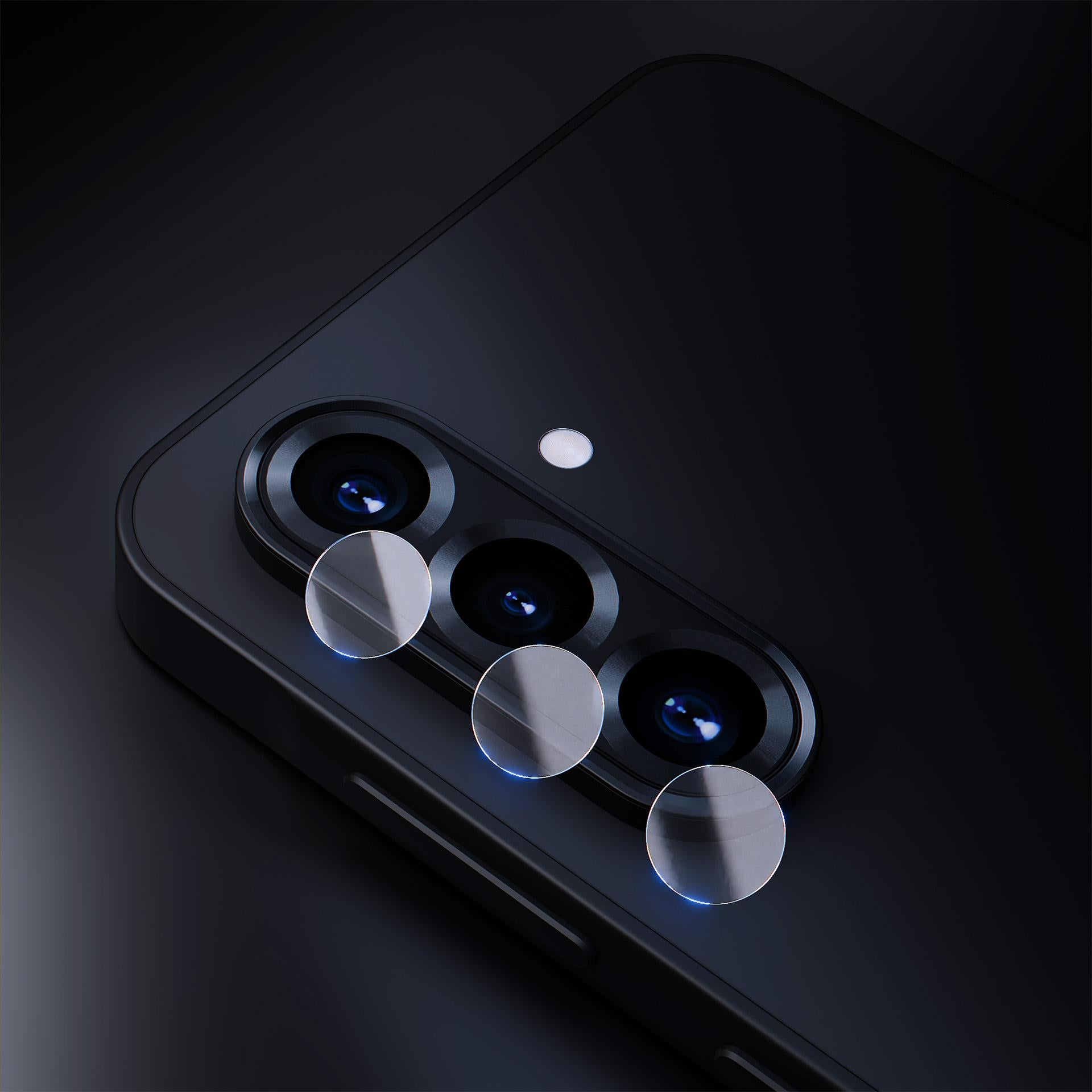 Hibridinis stiklas fotoaparato objektyvui 3mk objektyvo apsauga, skirtas Samsung Galaxy A36 5G