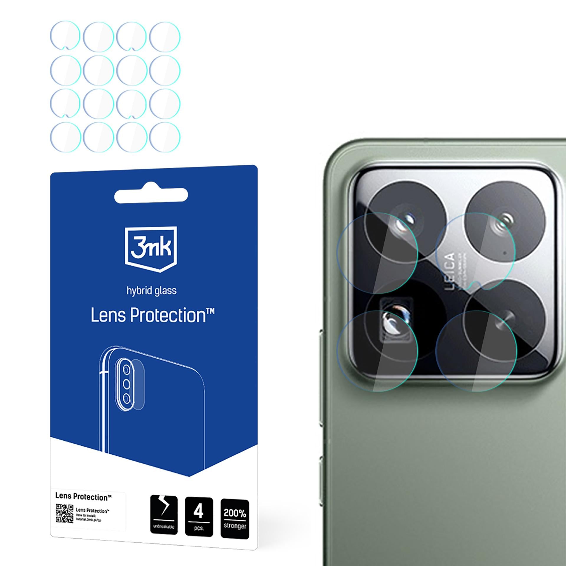 3mk objektyvo apsaugos kameros stiklas, skirtas Xiaomi 15 Pro -- Xiaomi 15 Pro