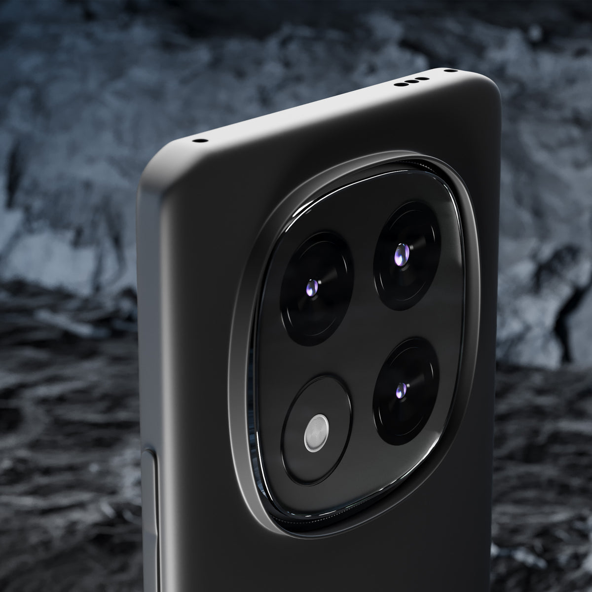 3mk matinis dėklas, skirtas Xiaomi Redmi Note 14 Pro – juodas