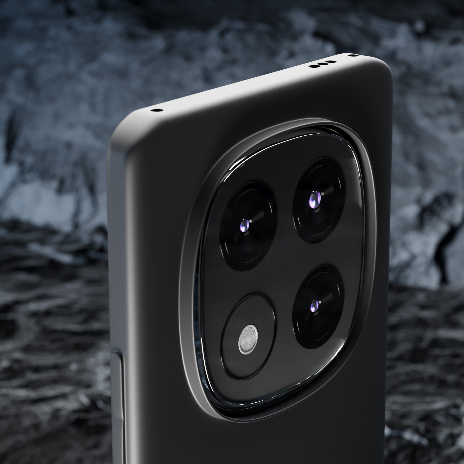 3mk matinis dėklas, skirtas Xiaomi Redmi Note 14 Pro – juodas