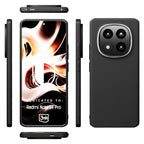 3mk matinis dėklas, skirtas Xiaomi Redmi Note 14 Pro – juodas