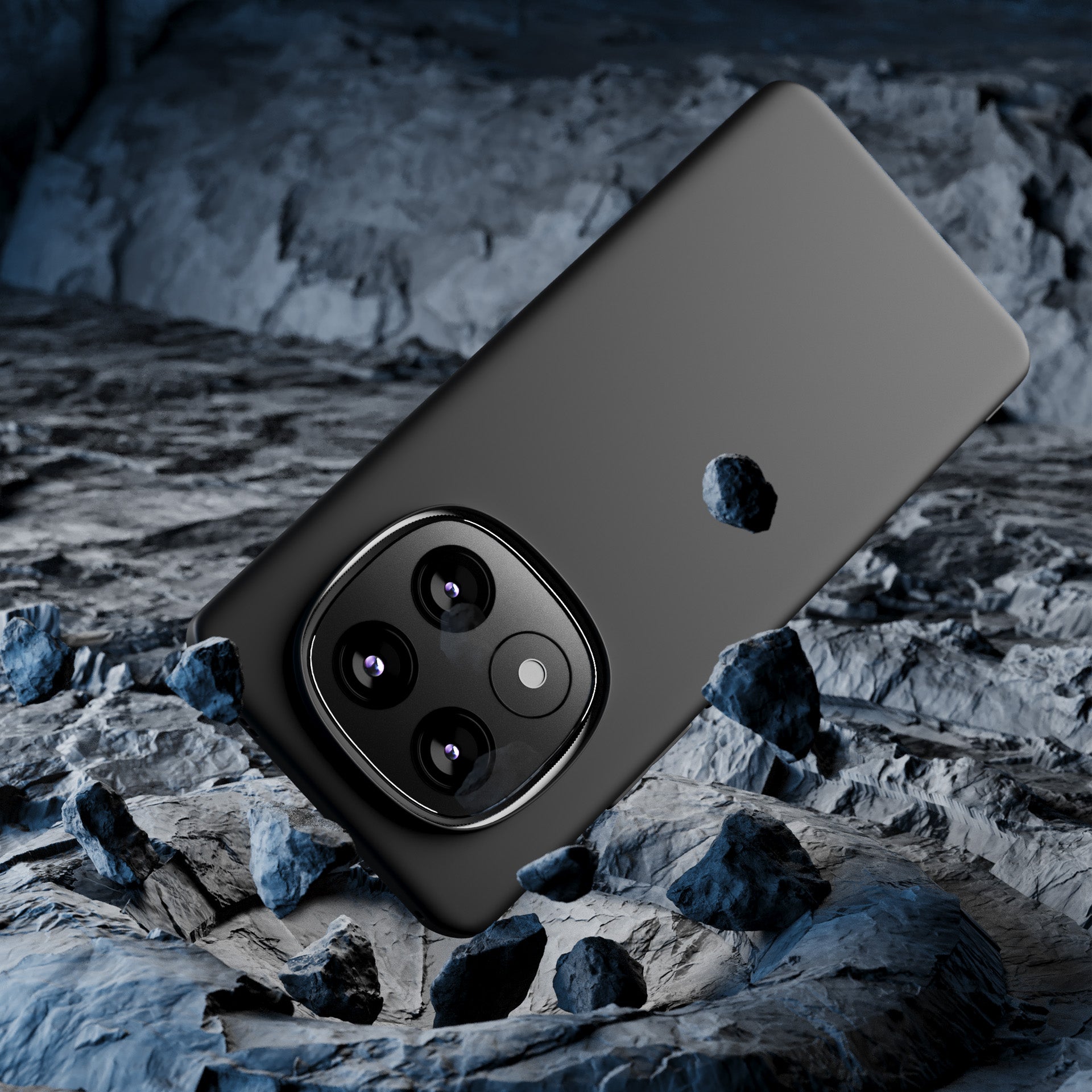 3mk matinis dėklas, skirtas Xiaomi Redmi Note 14 Pro – juodas