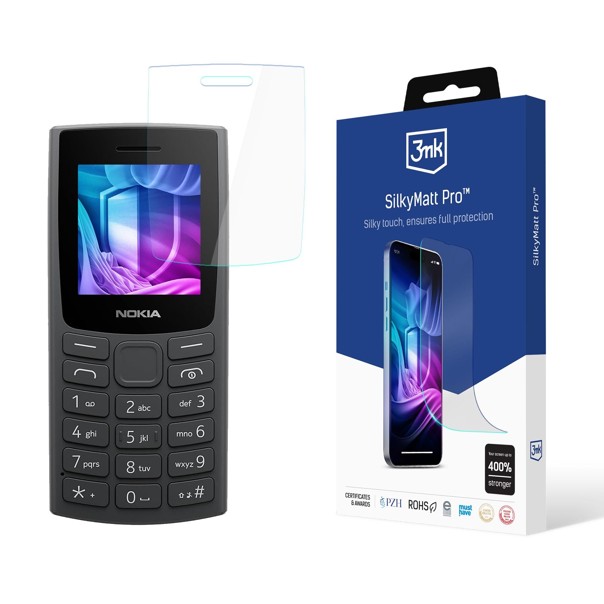 Matinė plėvelė 3mk SilkyMatt Pro™ Nokia 105 (2023) -- Nokia 105 (2023)