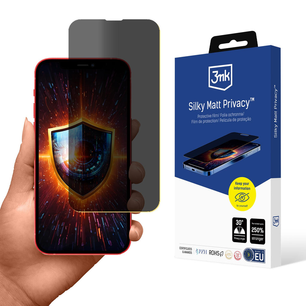 3mk Silky Matt Privacy Privatumo ekrano apsauga, skirta Apple iPhone 13 Pro -- iPhone 13 Pro