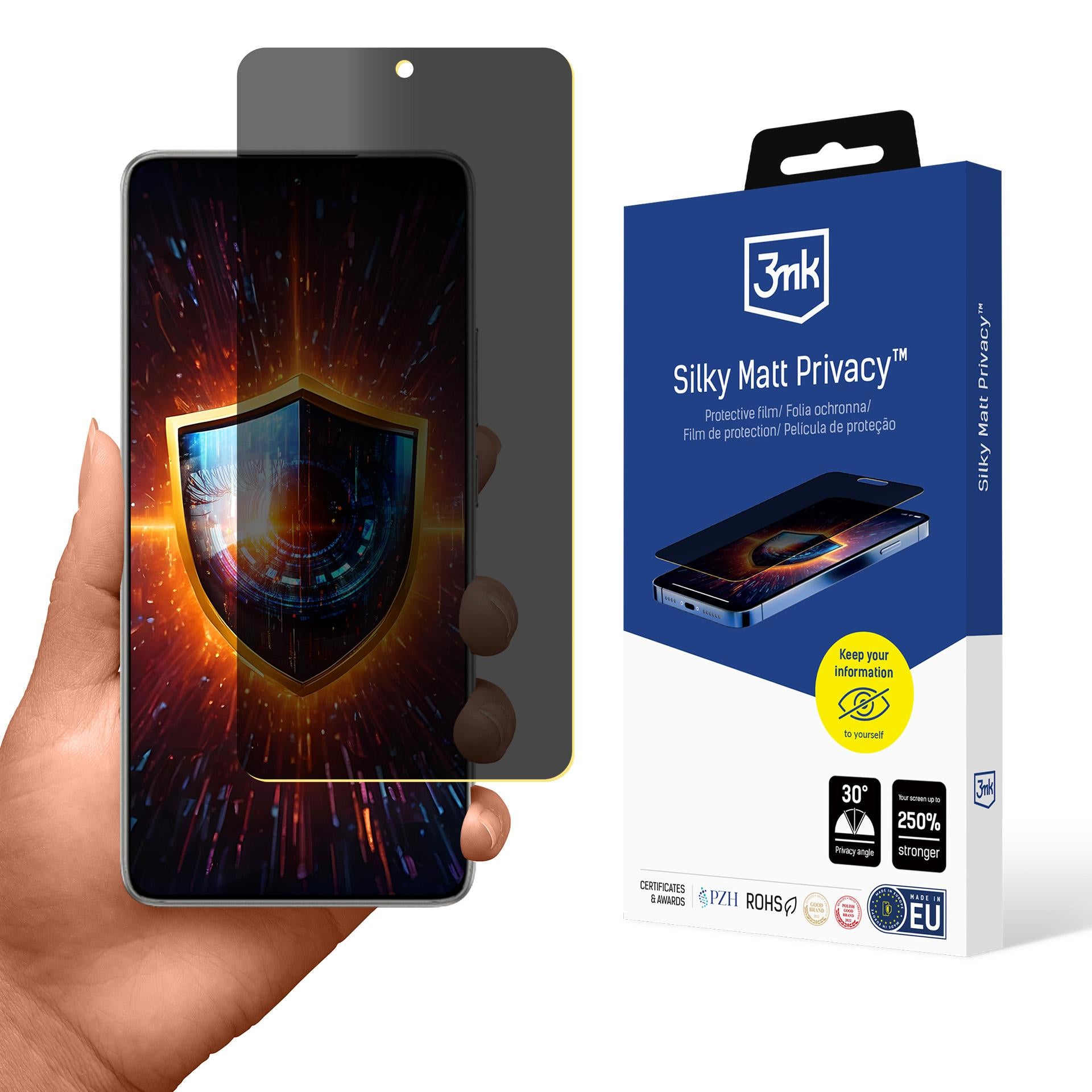 Silky Matt Privacy™ 3mk matinė privatumo ekrano apsauga Xiaomi 14T Pro -- Xiaomi 14T Pro