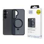 3mk Smoke Case Mag&Stand, skirtas Samsung Galaxy S25 - juodas