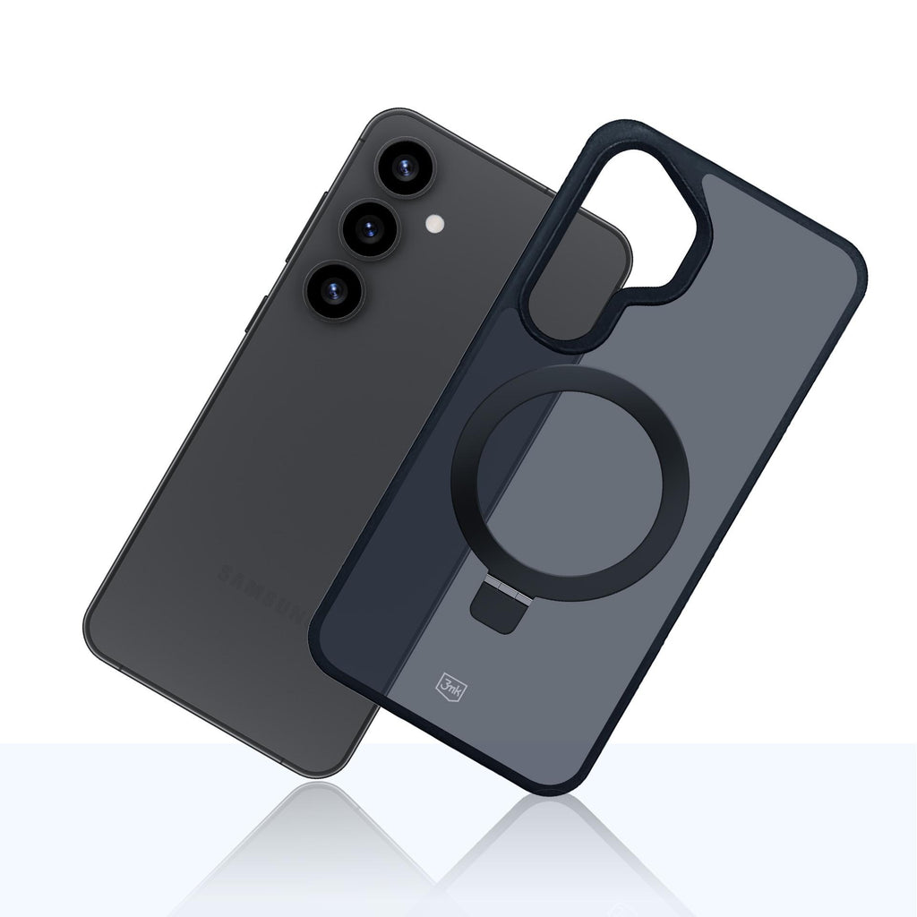 3mk Smoke Case Mag&Stand, skirtas Samsung Galaxy S25+ - juodas