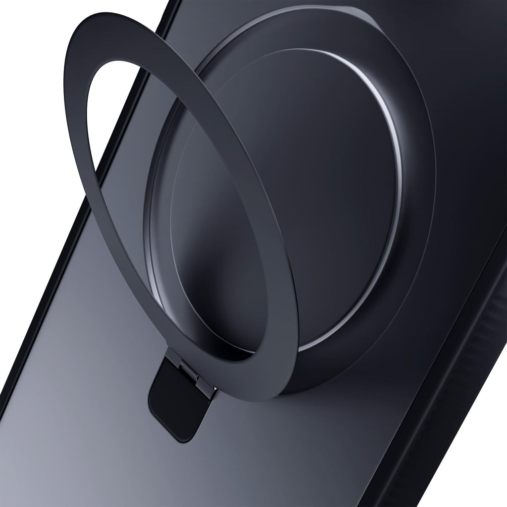 3mk Smoke Case Mag&Stand, skirtas Samsung Galaxy S25+ - juodas