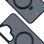 3mk Smoke Case Mag&Stand, skirtas Samsung Galaxy S25+ - juodas