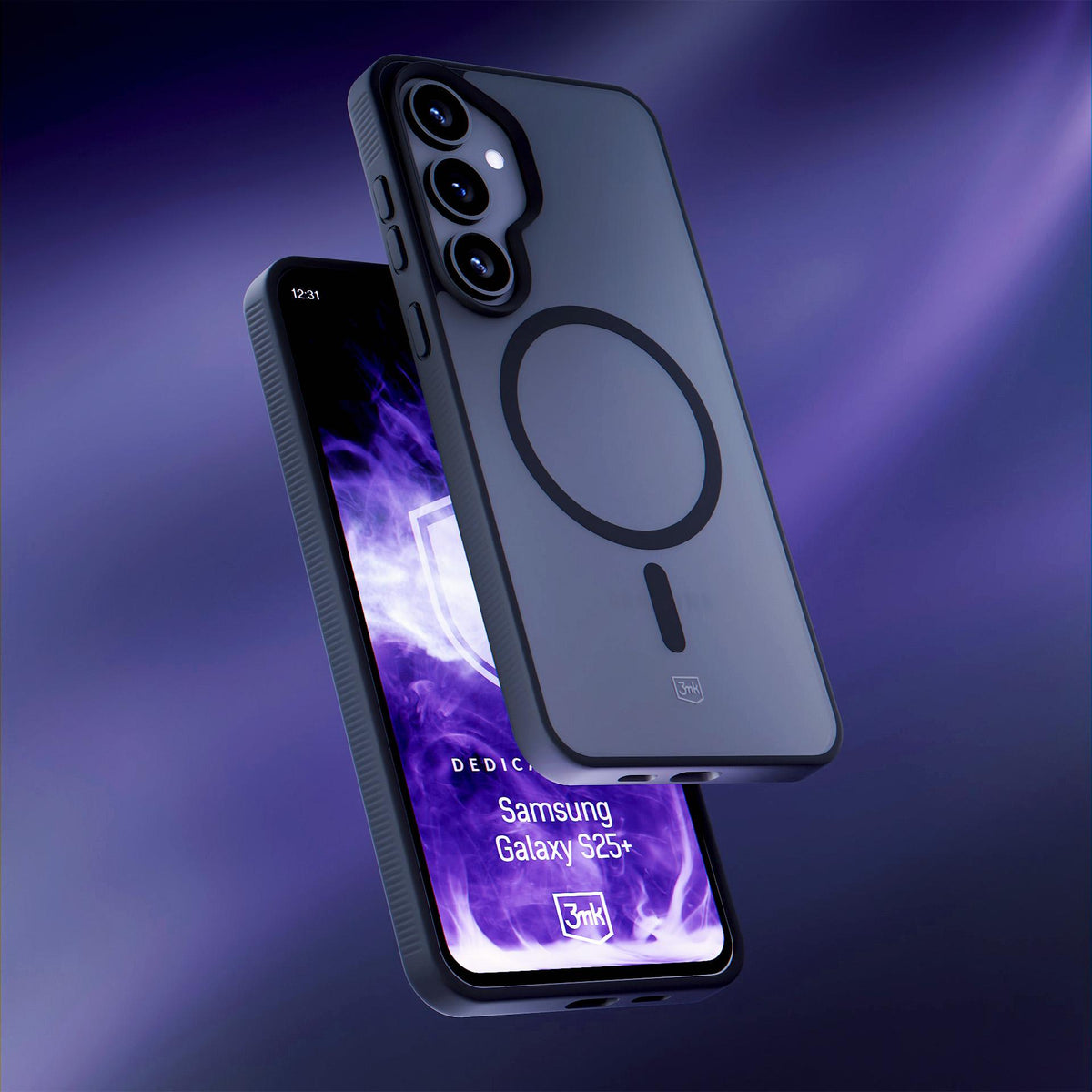 3mk Smoke MagCase, skirtas Samsung Galaxy S25+ - juodas -- Samsung Galaxy S25+