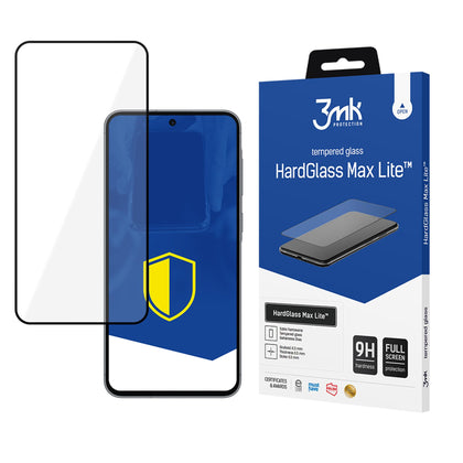Grūdintas stiklas 3mk HardGlass Max Lite Black Samsung Galaxy A36 5G -- Samsung Galaxy A36 5G