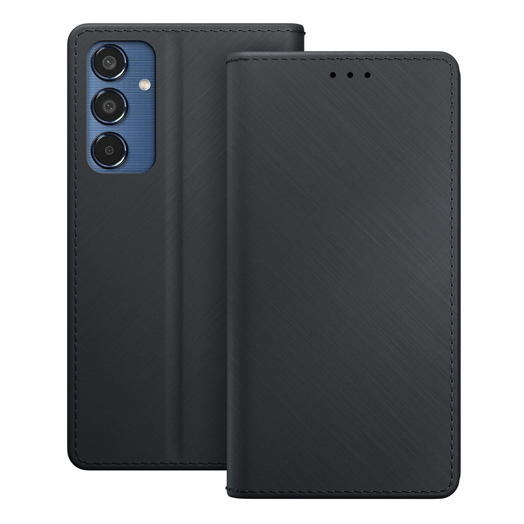 3mk piniginės dėklas, skirtas Samsung Galaxy M35 – juodas -- Samsung Galaxy M35 5G