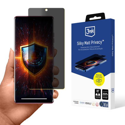 3mk silky matt privacy privacy apsauginis stiklas skirtas Motorola Edge 50 Fusion -- Motorola Edge 50 Fusion