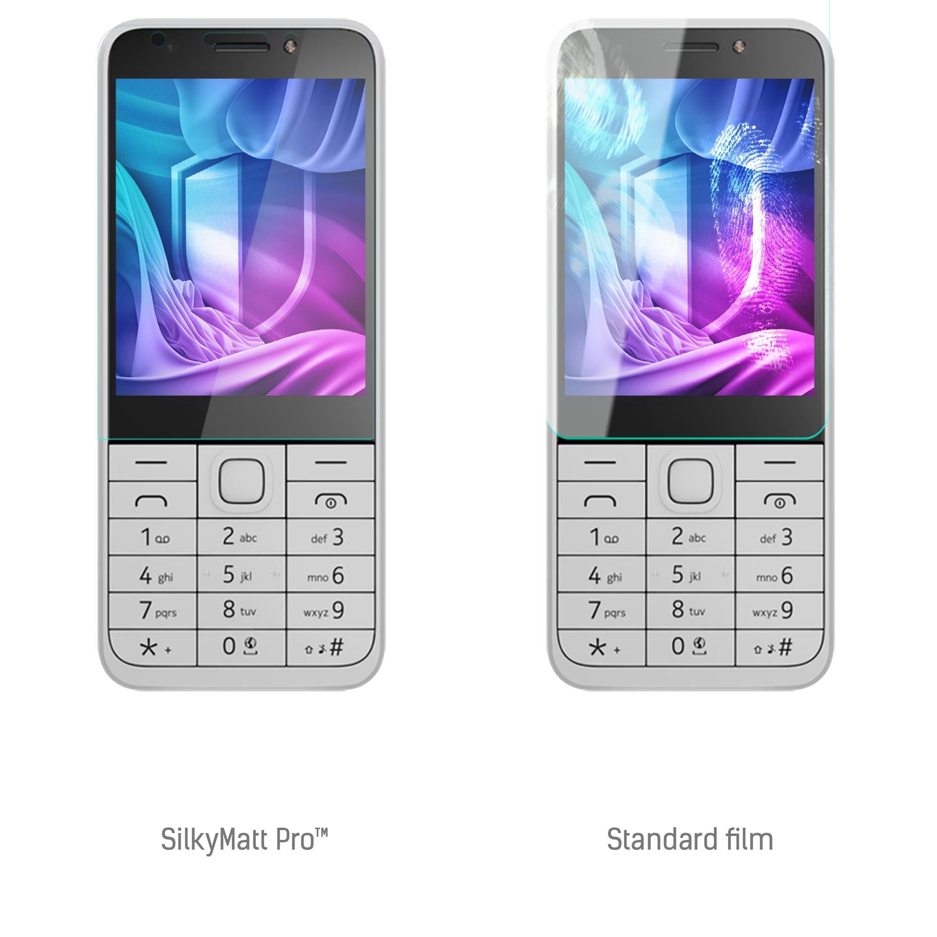 Matinis plėvelė 3mk SilkyMatt Pro™ skirta Nokia 230 DualSim 2024 -- Nokia 230