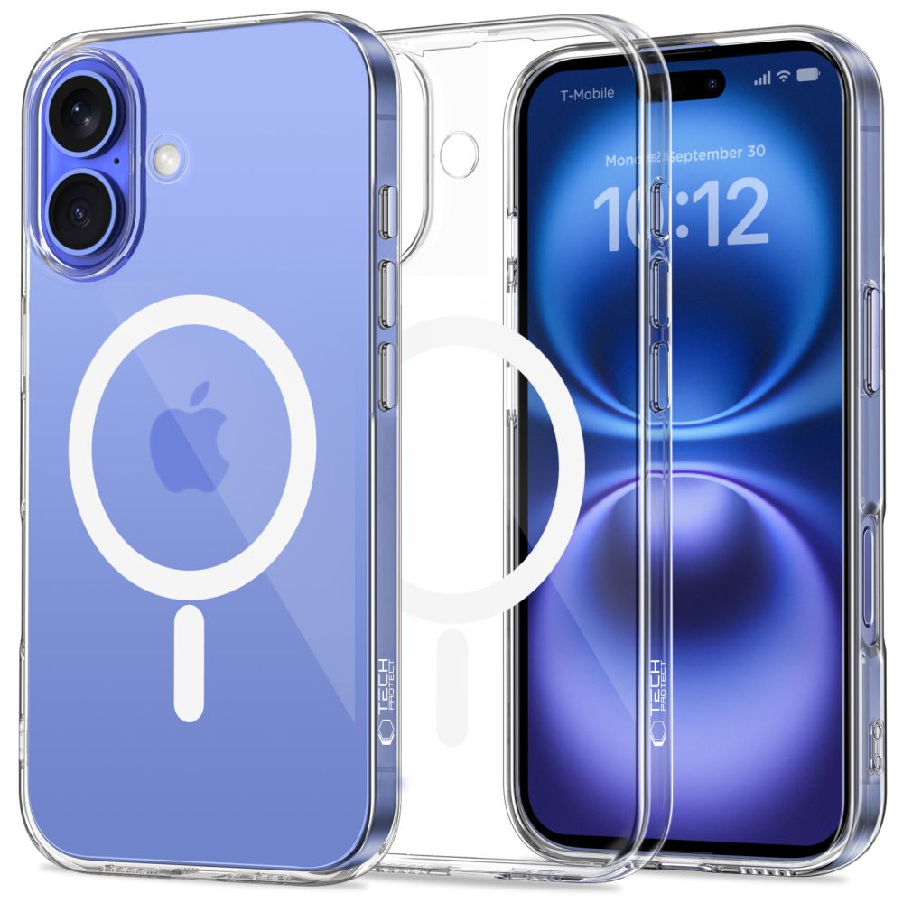 Tech-Protect FlexAir MagSafe dėklas iPhone 16 – skaidrus -- iPhone 16