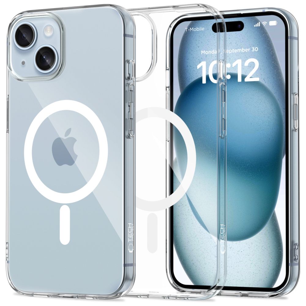 Tech-Protect FlexAir MagSafe dėklas iPhone 15 – skaidrus -- iPhone 15