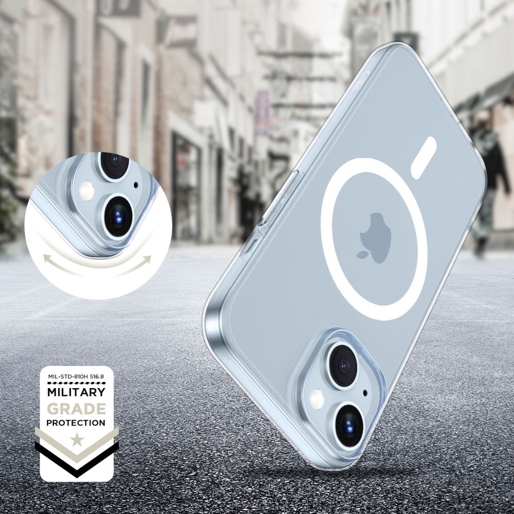 Tech-Protect FlexAir MagSafe dėklas iPhone 15 – skaidrus -- iPhone 15