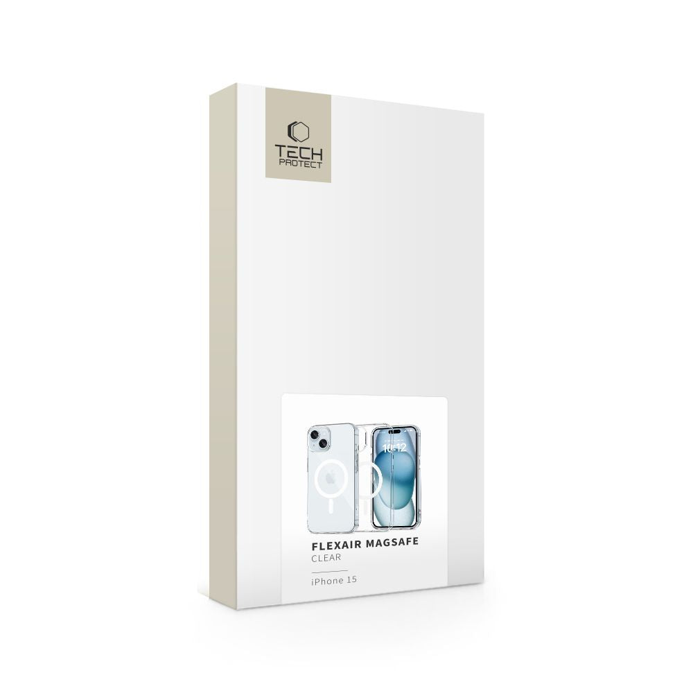 Tech-Protect FlexAir MagSafe dėklas iPhone 15 – skaidrus -- iPhone 15