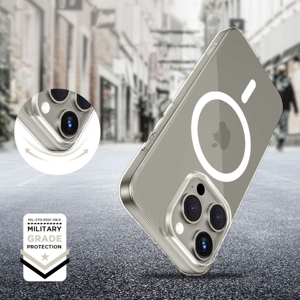 Tech-Protect FlexAir MagSafe dėklas iPhone 15 Pro – skaidrus -- iPhone 15 Pro