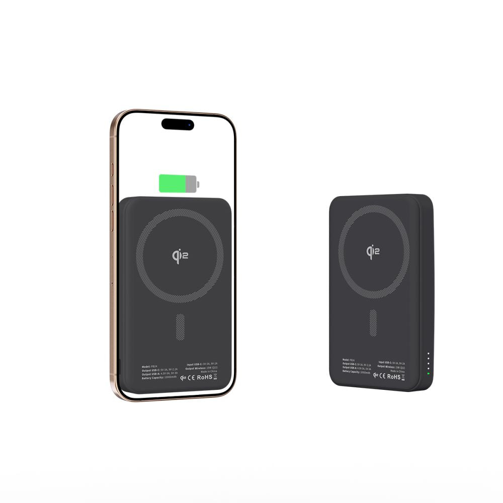Tech-Protect išorinė baterija PB24 LifeMag QI2 MagSafe 10000 mAh - juoda -- Powerbanks