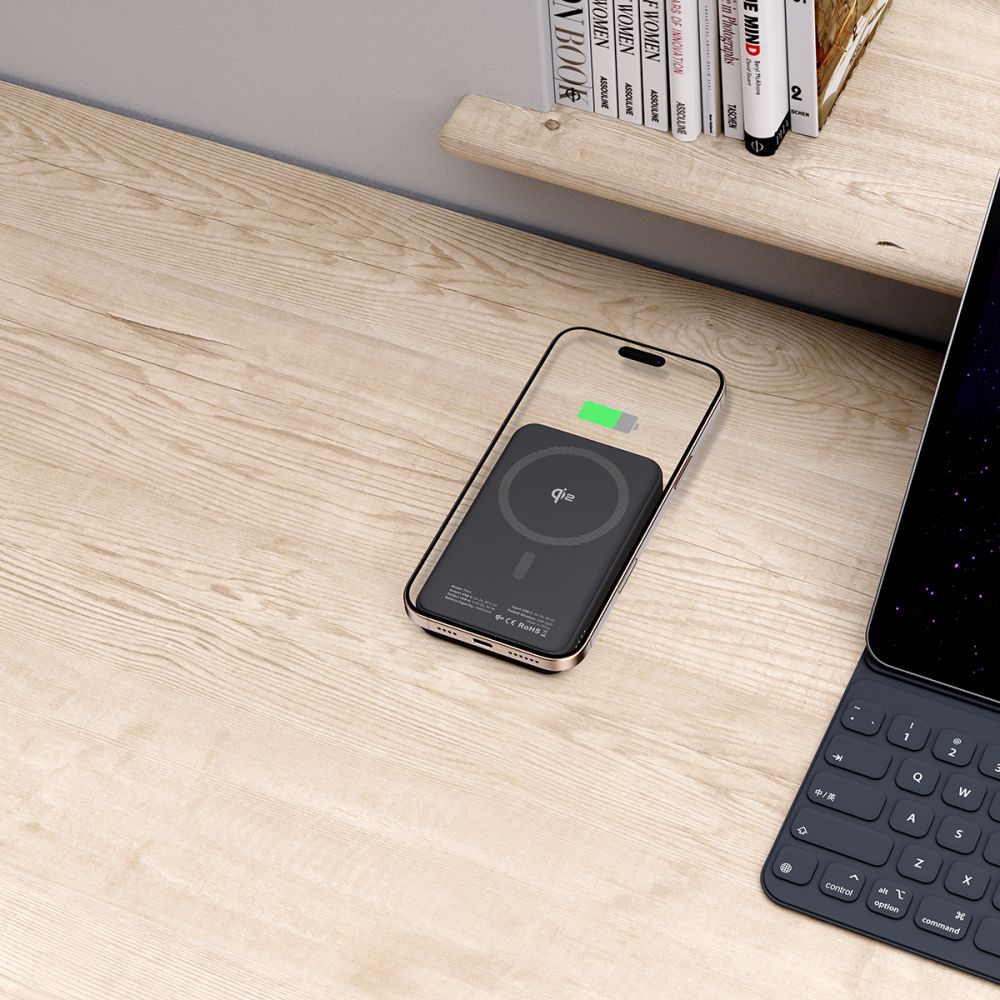Tech-Protect išorinė baterija PB24 LifeMag QI2 MagSafe 10000 mAh - juoda -- Powerbanks