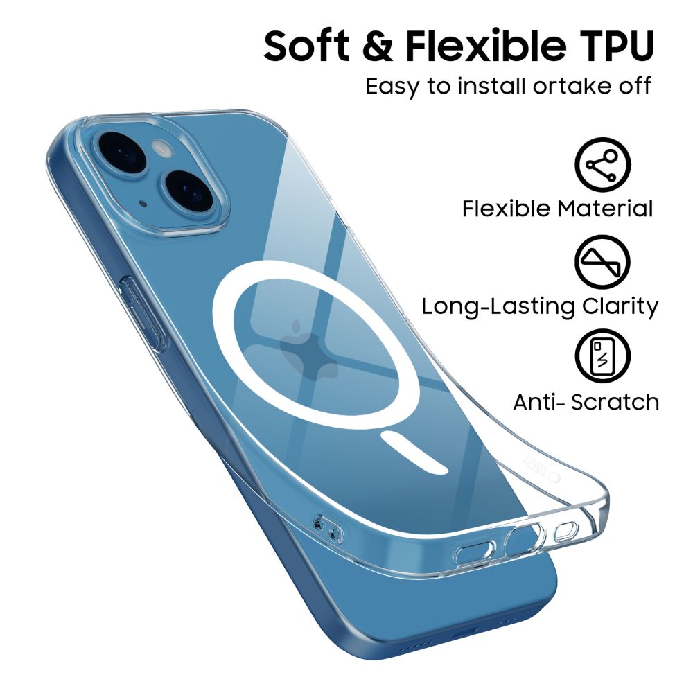 Tech-Protect FlexAir MagSafe dėklas iPhone 13 mini – skaidrus -- iPhone 13 Mini
