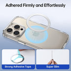 Tech-Protect 2in1 MagSafe žiedas MMP-110 - sidabrinis / sidabrinis -- Cell phone holders