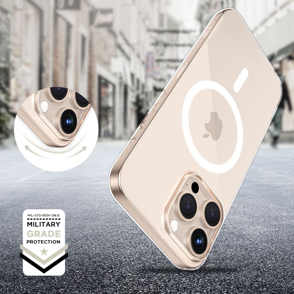 Tech-Protect FlexAir MagSafe dėklas iPhone 16 Pro Max – skaidrus -- iPhone 16 Pro Max