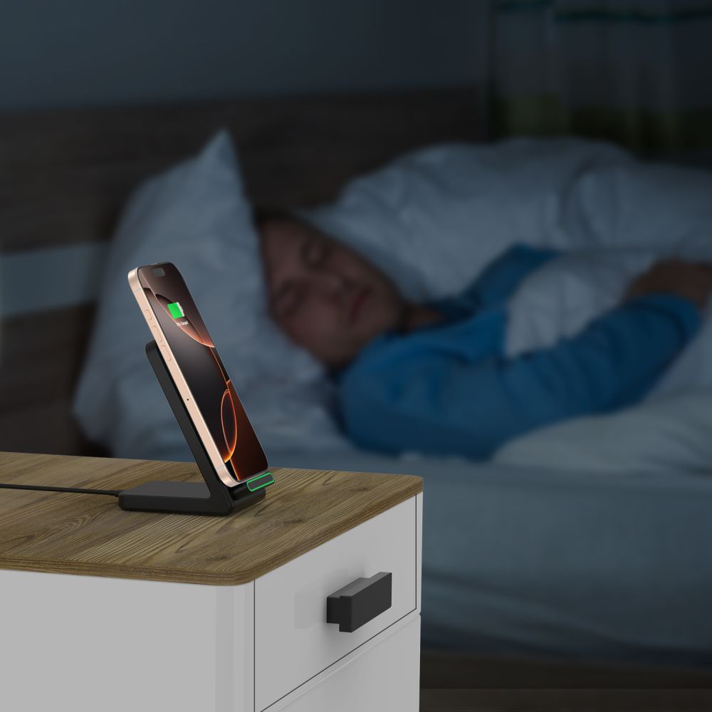 Tech-Protect QI15W-A40 belaidis įkroviklis - juodas -- Cell phone chargers