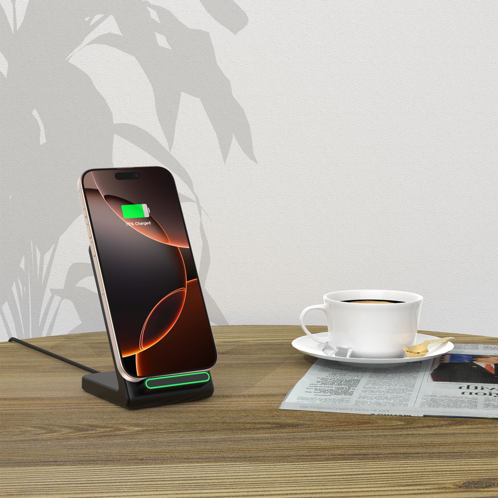 Tech-Protect QI15W-A40 belaidis įkroviklis - juodas -- Cell phone chargers