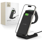 Tech-Protect QI15W-A36 3in1 įkrovimo stotelė skirta Apple - juodas -- Cell phone chargers