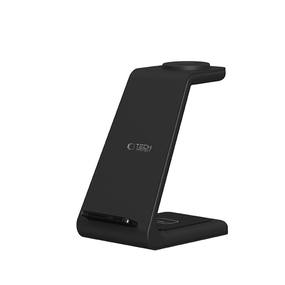 Tech-Protect QI15W-A36 3in1 įkrovimo stotelė skirta Apple - juodas -- Cell phone chargers