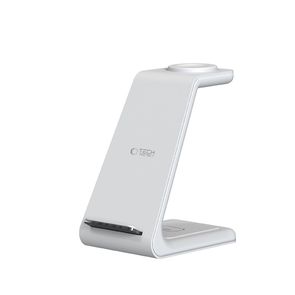 Tech-Protect QI15W-A36 3in1 įkrovimo stotelė skirta Apple - baltas -- Cell phone chargers