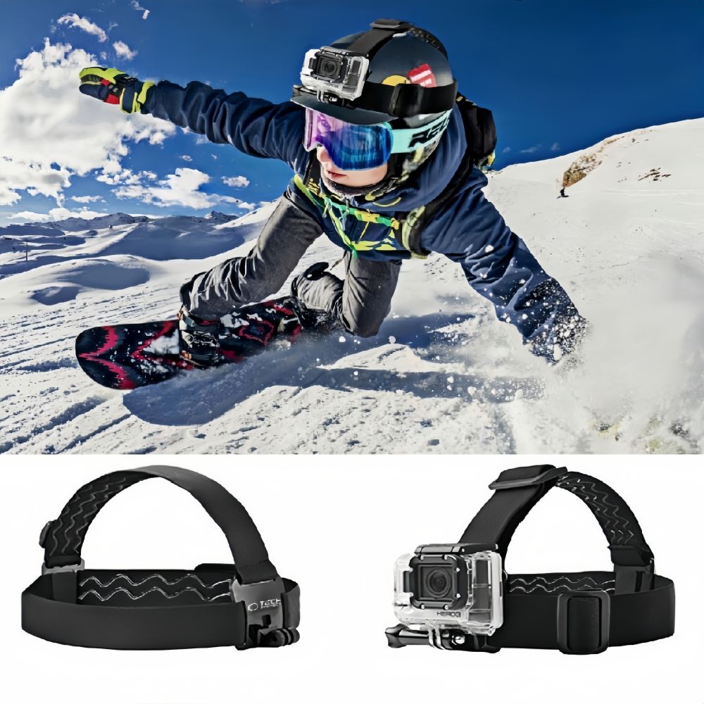 Tech-Protect GA100 galvos tvirtiklis GoPro / DJI - Juodas -- Cycling Accessories